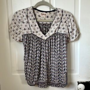 Anthropologie Pepin Floral Blouse